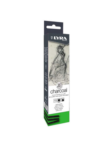 CARBONCILLO VEGETAL LYRA FINO 2-4 MM BL 15 UDS
