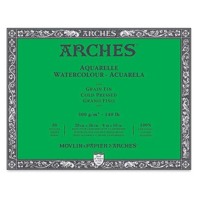 BLOC ARCHES ACUARELA GR FINO 20X26CM 300G 20H