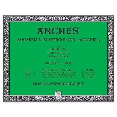 BLOC ARCHES ACUARELA GR FINO 28X36CM 300G 20H