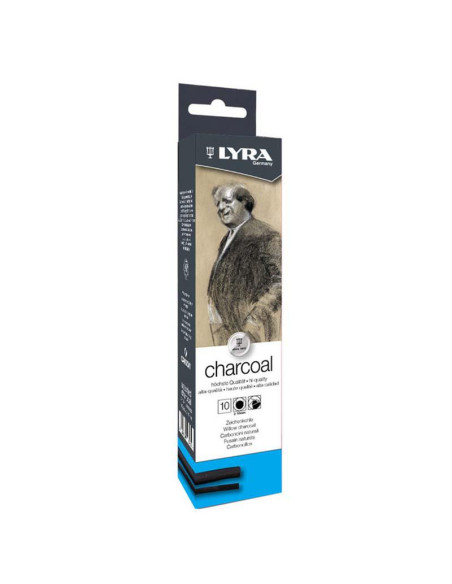 CARBONCILLO VEGETAL LYRA SURT 2 A 10 MM BL 10 UDS