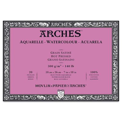 BLOC ARCHES ACUARELA GR SAINADO 18X26CM 300G 20H