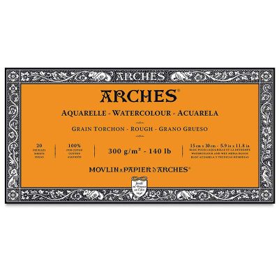 BLOC ARCHES ACUARELA GR GRUESO 15X30CM 300G 20H