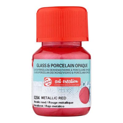 CRISTAL/PORC ATC 30ML OP  ROJO METALICO 8204