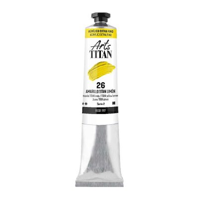 ACRILICO TITAN 60ML AMARILLO LIMON TITAN 26
