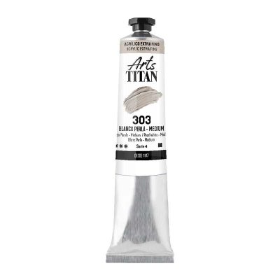 ACRILICO TITAN 60ML BLANCO PERLA MEDIUM 303