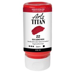 ACRILICO TITAN 250ML ROJO CADMIO  MEDIO 22