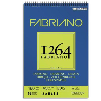 BLOC FABRIANO 1264 DRAWING PAPER 180G A5 30 H -ESP