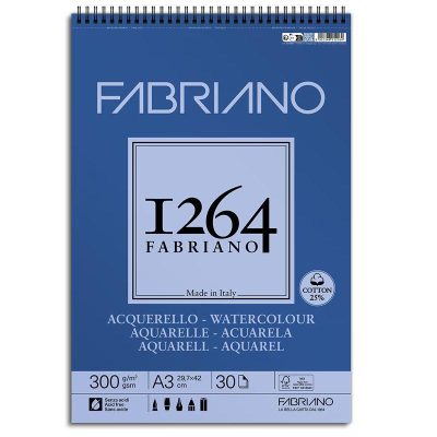 BLOC FABRIANO 1264 ACUARELA 300G A3  30 H -ESP
