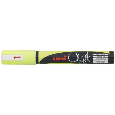 ROTULADOR DE TIZA LÍQUIDA UNI CHALK PWE-5M AMARILL