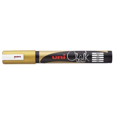 ROTULADOR DE TIZA LÍQUIDA UNI CHALK PWE-5M ORO