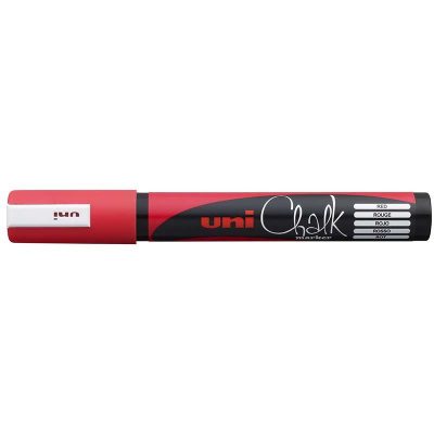ROTULADOR DE TIZA LÍQUIDA UNI CHALK PWE-5M ROJO