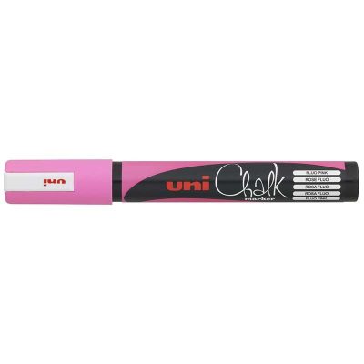 ROTULADOR DE TIZA LÍQUIDA UNI CHALK PWE-5M ROSA