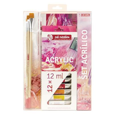 SET ACRILICO TALENS ART CREATION PINTURA PINCEL PA