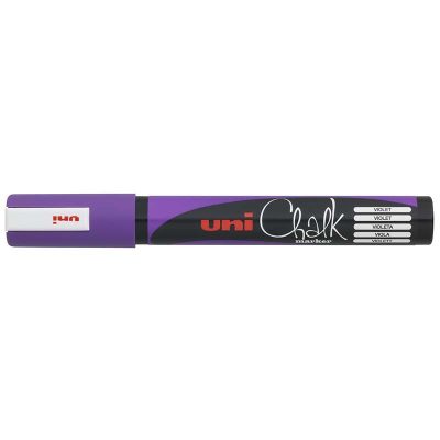 ROTULADOR DE TIZA LÍQUIDA UNI CHALK PWE-5M VIOLETA