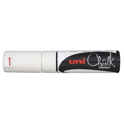 ROTULADOR DE TIZA LÍQUIDA UNI CHALK PWE-8K BLANCO