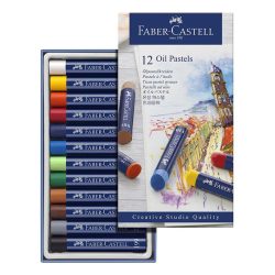 TIZA PASTEL GRASO FABER CASTEL 12 COLORES 127012