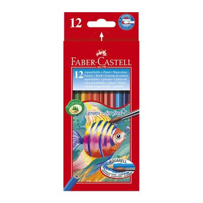 LAPIZ ACUARELABLE FABER CASTELL 12 COLORES