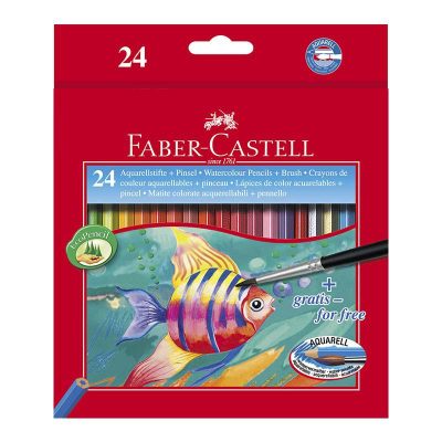 LAPIZ ACUARELABLE FABER CASTELL 24 COLORES
