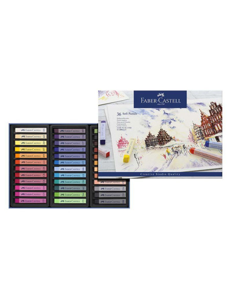 TIZA PASTEL BLANDO FABER CASTEL 36 COLORES 128336