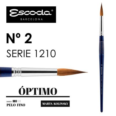 PINCEL ESCODA SERIE 1210 REDONDO KOLINSKY No2