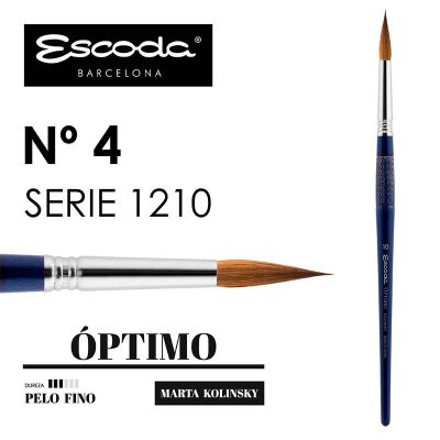 PINCEL ESCODA SERIE 1210 REDONDO KOLINSKY No4