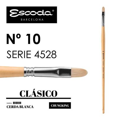 PINCEL ESCODA SERIE 4528 PLANO L/GATO CERDA No10