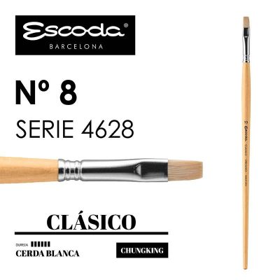 PINCEL ESCODA SERIE 4628 PLANO CARRADO CERDA No8