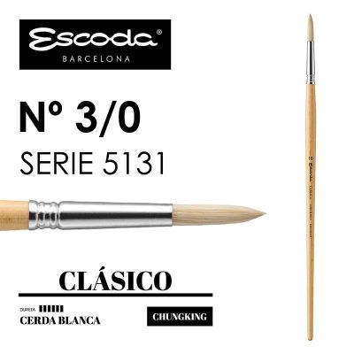 PINCEL ESCODA SERIE 5131 REDONDO CERDA No3/0