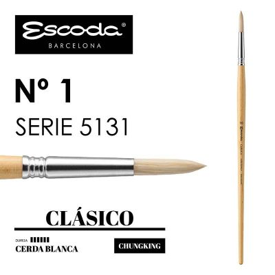 PINCEL ESCODA SERIE 5131 REDONDO CERDA No1