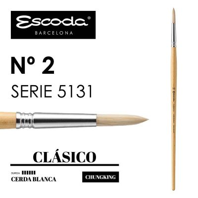 PINCEL ESCODA SERIE 5131 REDONDO CERDA No2