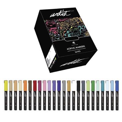 ROTULADOR ACRILICO ALEX BOG 5MM CAJA 24 COLORES
