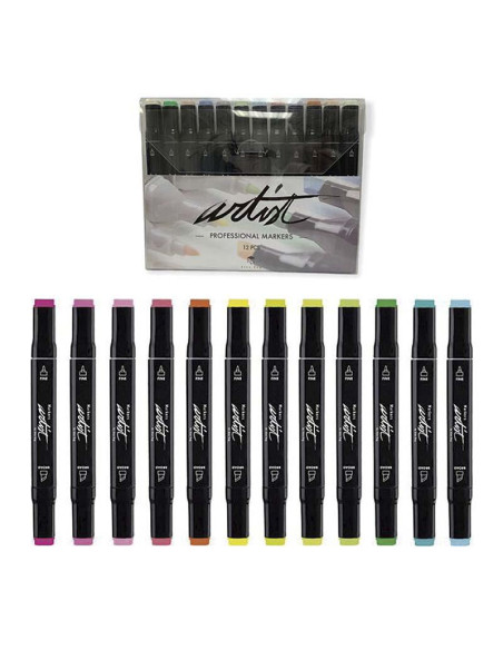 ROTULADOR ALEX BOG ARTIST SET 12 COLORES VIVID