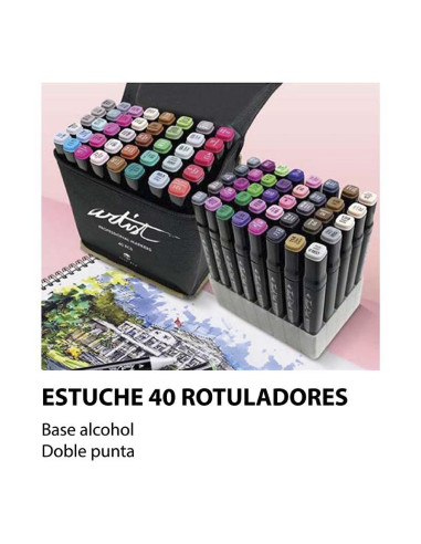 ROTULADOR ALEX BOG ARTIST ESTUCHE 40 COLORES