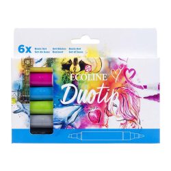 ROTULADOR ECOLINE DUOTIP ESTUCHE 6 COLORES BASIC