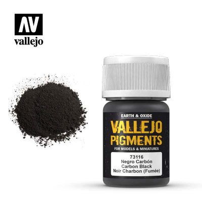 PIGMENTO MODELISMO VALLEJO NEGRO CARBÓN 35 ML