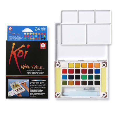 ACUARELA SAKURA KOI CAJA 24 COLORES
