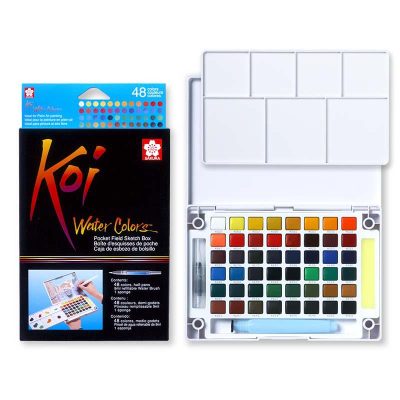 ACUARELA SAKURA KOI CAJA 48 COLORES