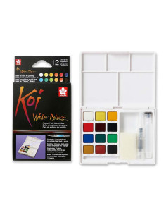 ACUARELA SAKURA KOI CAJA 12 COLORES
