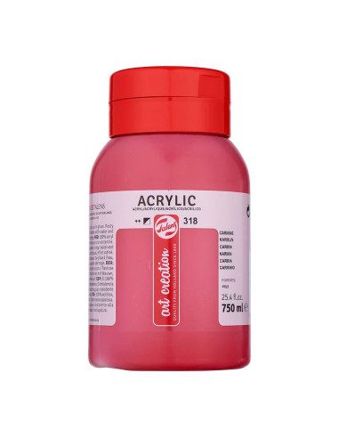ACRILICO TAC 750 ML CARMÍN 318