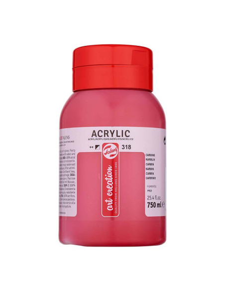 ACRILICO TAC 750 ML CARMÍN 318