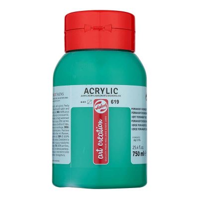 ACRILICO TAC 750 ML VERDE PERMANENTE OSCURO 619