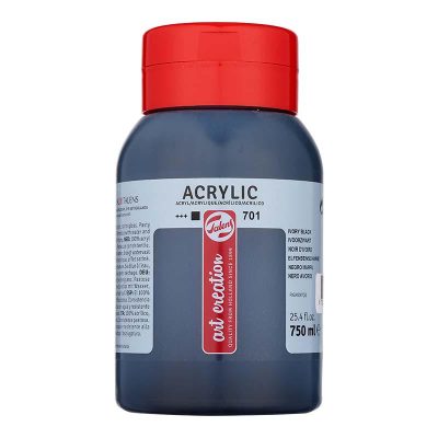 ACRILICO TAC 750 ML NEGRO MARFIL 701