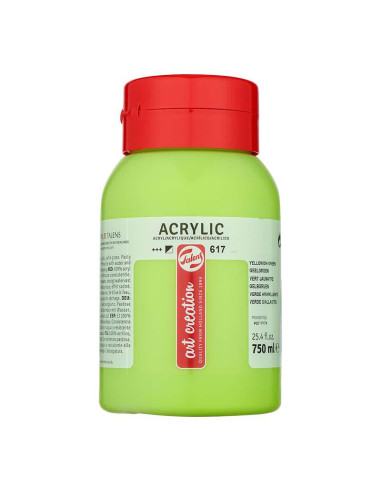ACRILICO TAC 750 ML VERDE AMARILLENTO 617