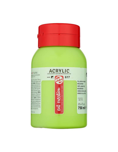 ACRILICO TAC 750 ML VERDE AMARILLENTO 617