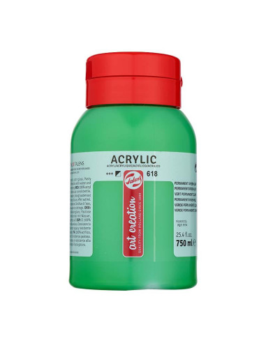 ACRILICO TAC 750 ML VERDE PERMANENTE CLARO 618