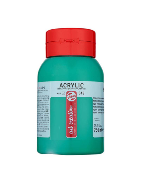 ACRILICO TAC 750 ML VERDE PERMANENTE OSCURO 619