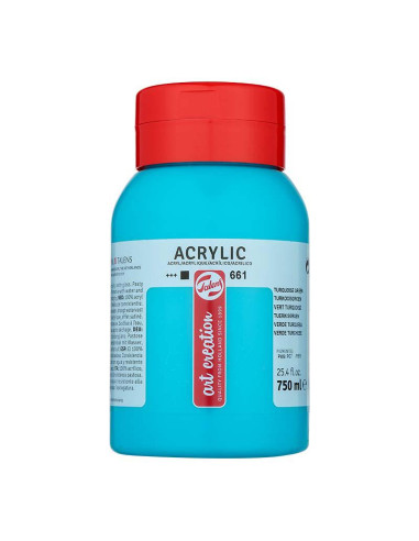 ACRILICO TAC 750 ML VERDE TURQUESA 661