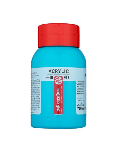 ACRILICO TAC 750 ML VERDE TURQUESA 661