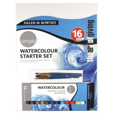 SET ACUARELAS SIMPLY DALER ROWNEY 16 PIEZAS