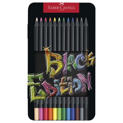 LAPICES FABER CASTELL BLACK EDITION LATA/12